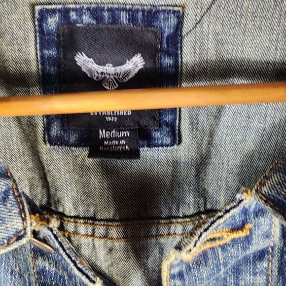 Brave Soul  Dark Wash Denim Jacket medium - Picture 5 of 12